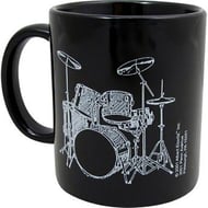 Coffee Mug Black and Gold Series Drum Set 11 oz.